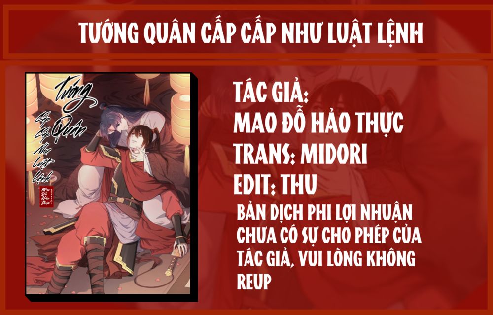 Tướng Quân Cấp Cấp Như Luật Lệnh Chapter 26 - Trang 2