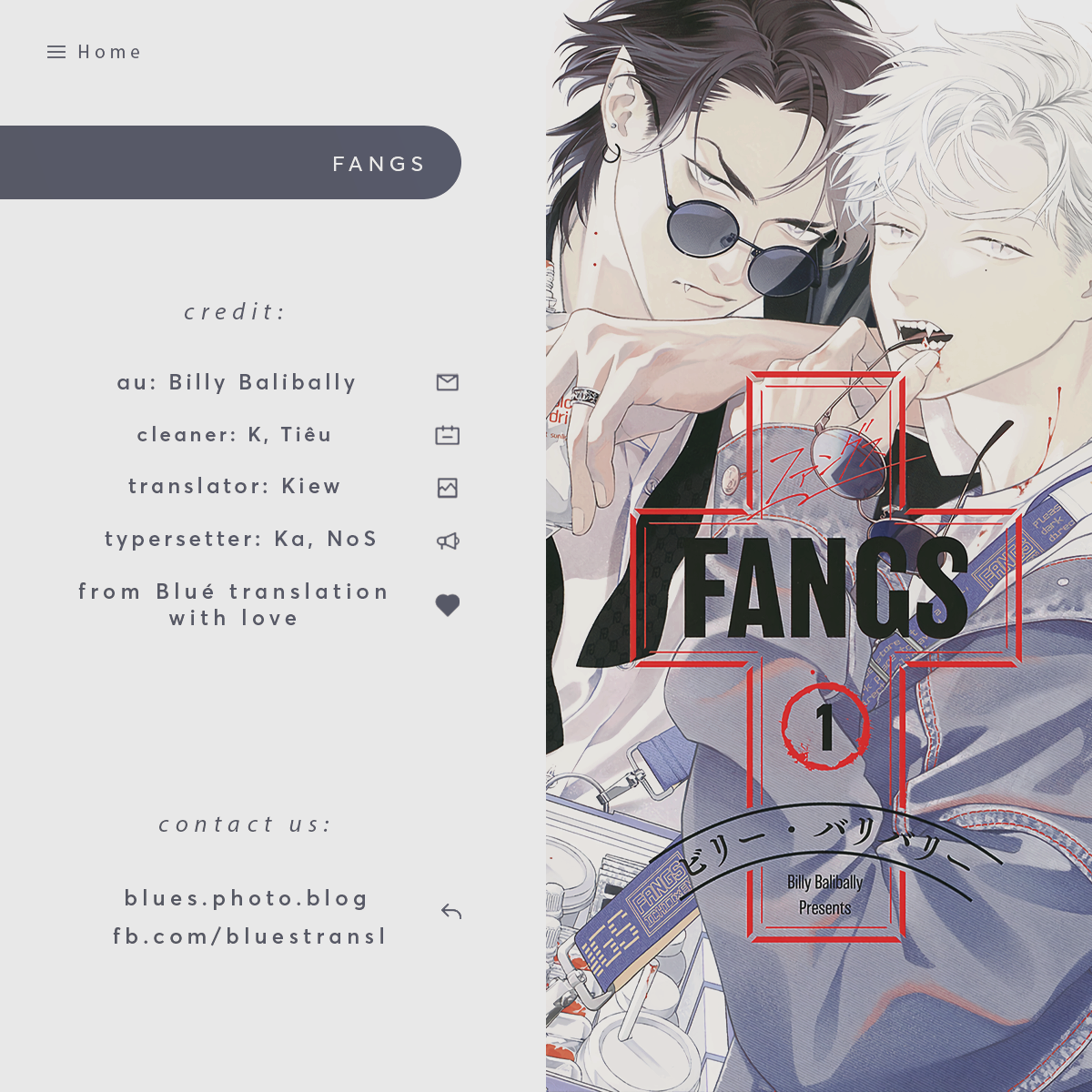 Fangs Chapter 1 - Trang 1