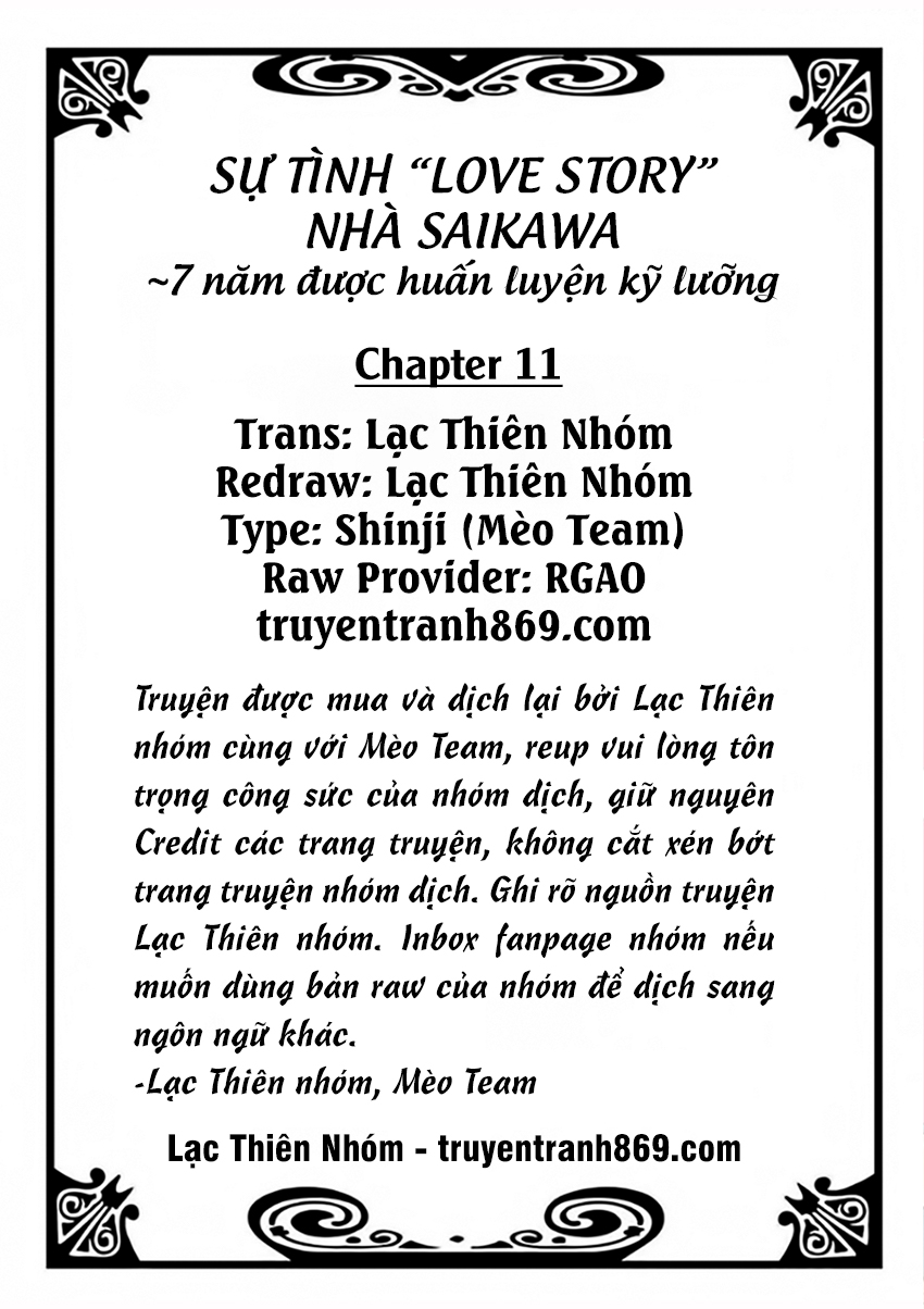 Sự Tình Lovestory Nhà Saikawa Chapter 11 - Trang 3