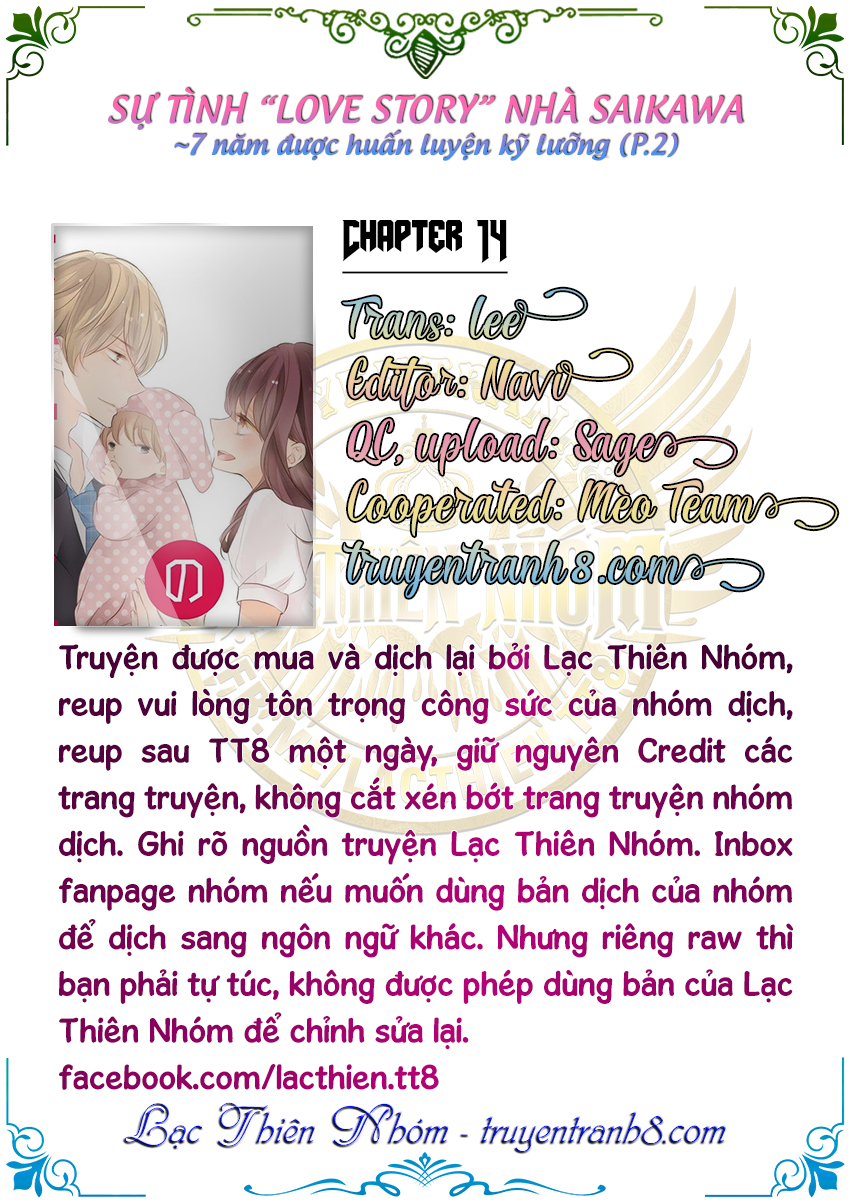 Sự Tình Lovestory Nhà Saikawa Chapter 14 - Trang 2