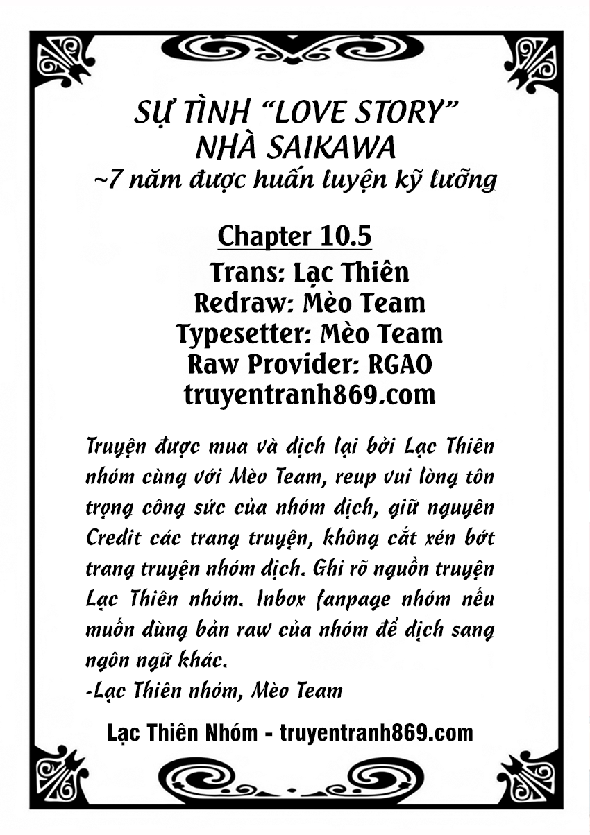 Sự Tình Lovestory Nhà Saikawa Chapter 9.2 - Trang 3