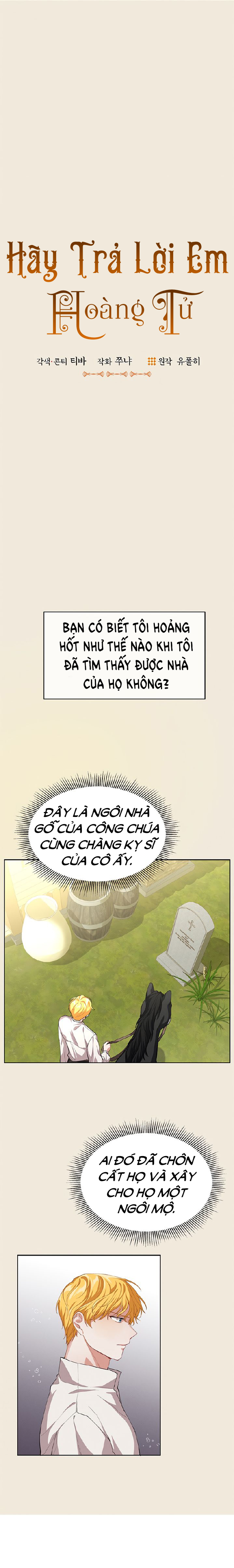 Hãy Trả Lời Em, Hoàng Tử! Chapter 6 - Trang 3