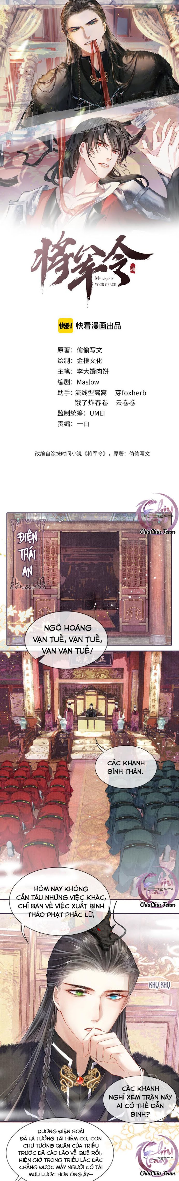 Tướng Quân Lệnh Chapter 19 - Trang 1