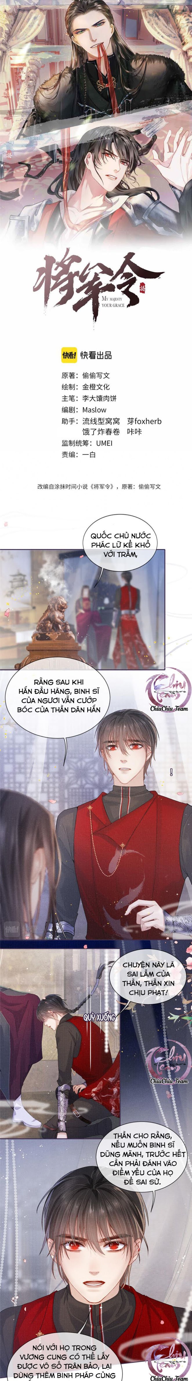 Tướng Quân Lệnh Chapter 22 - Trang 1