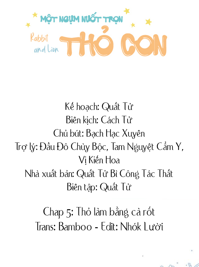 Một Ngụm Nuốt Trọn Thỏ Con Chapter 5 - Trang 2