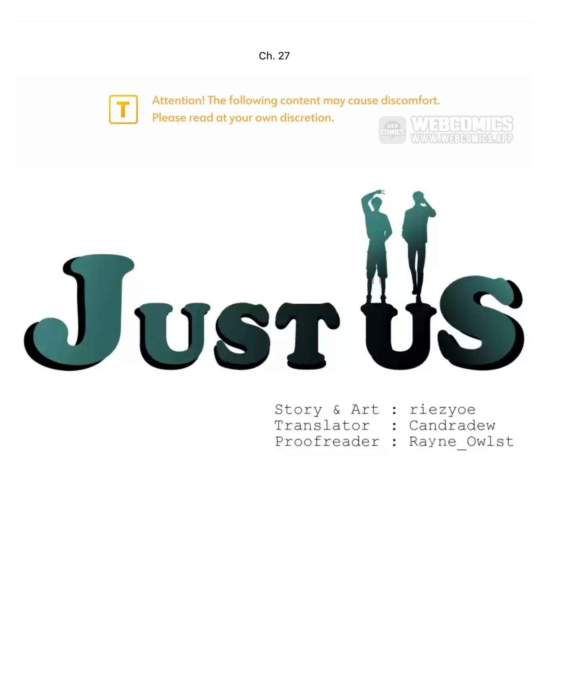 Just Us - Chỉ Hai Chúng Ta Chapter 27 - Trang 1