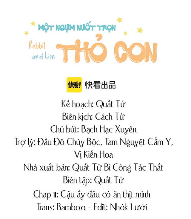 Một Ngụm Nuốt Trọn Thỏ Con Chapter 11 - Trang 2