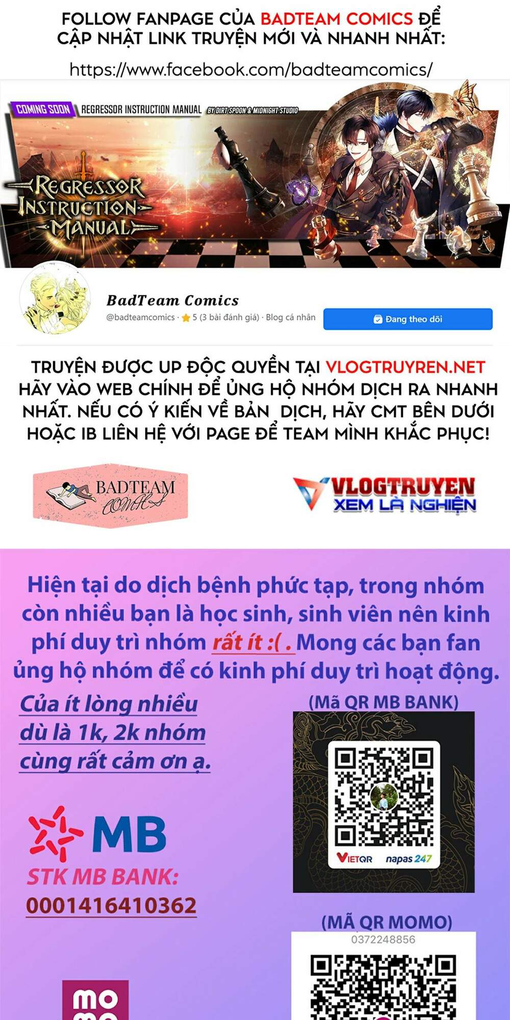 Ta! Thiên Mệnh Đại Phản Phái Chapter 1 - Trang 1