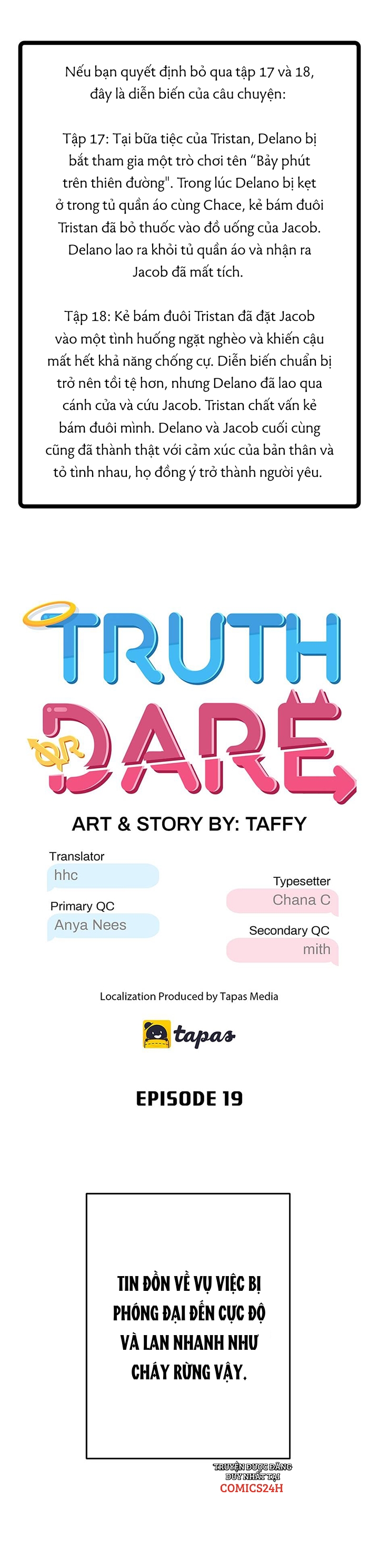 Truth Or Dare Chapter 19 - Trang 1