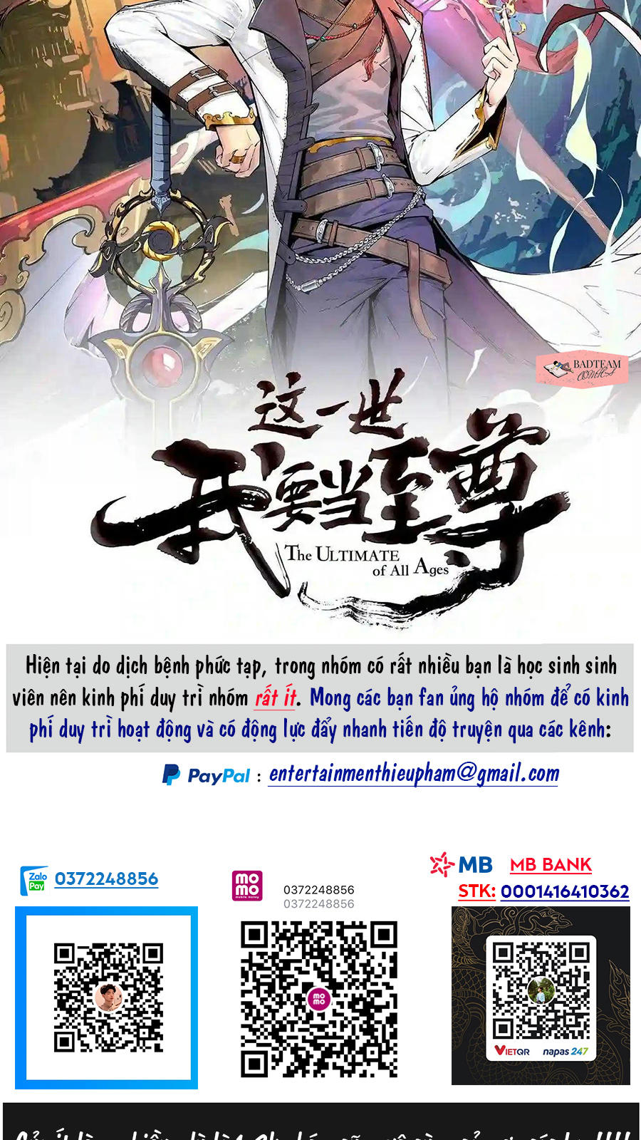 Vạn Cổ Chí Tôn Chapter 68 - Trang 2